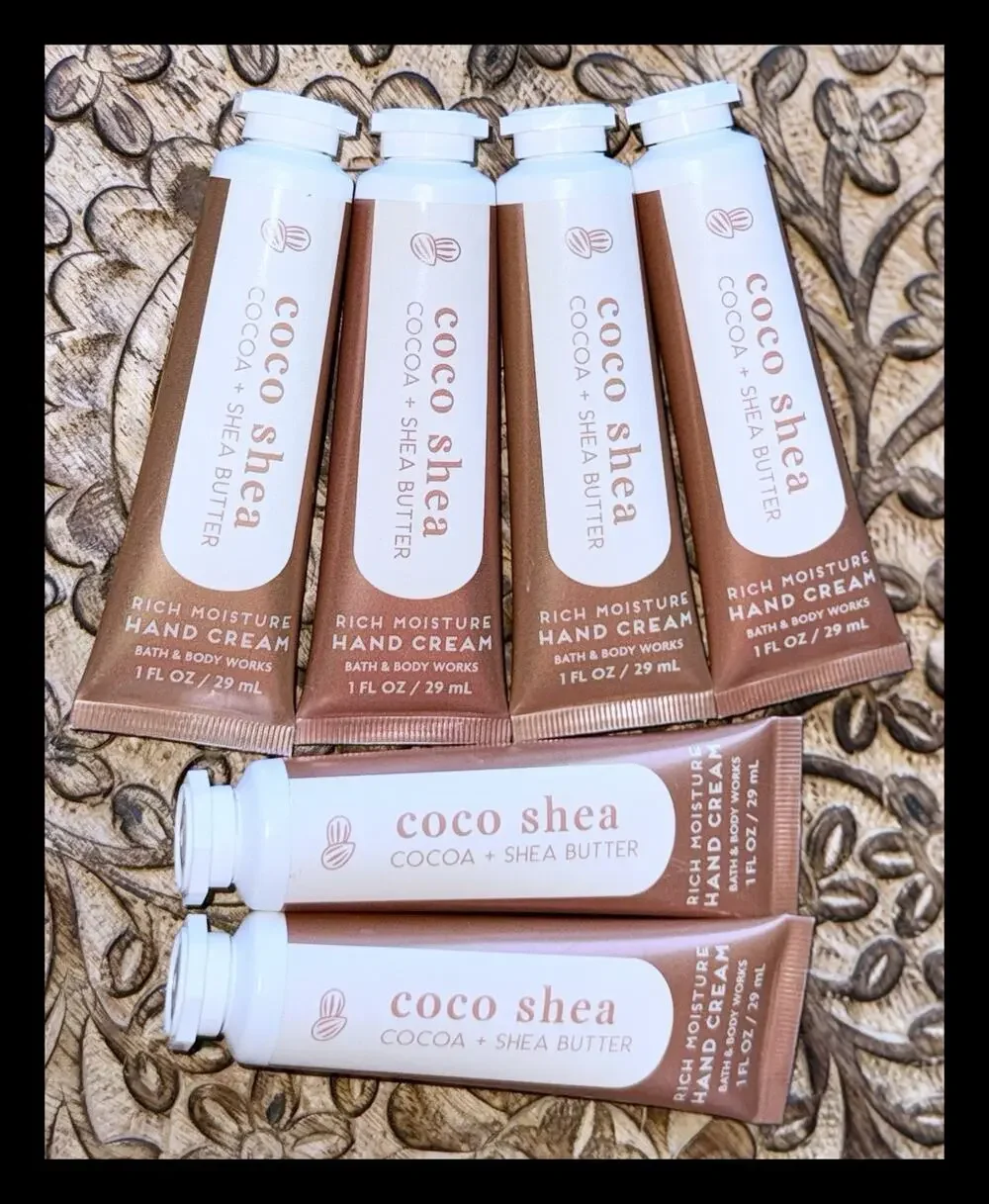 Bath & Body Works 1 fl oz Rich Moisture Hand Cream Coco Shea 6 pcs